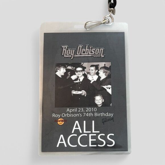 Roy Orbison Rare 74th Birthday All Access Pass Gibson Guitars Pretty Woman - Picture 1 of 2